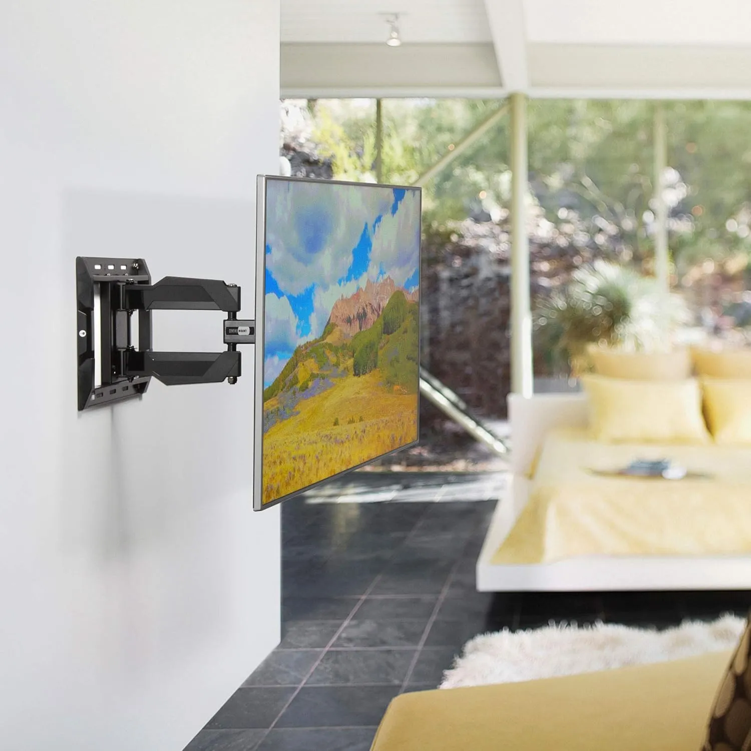 Ergotron – Neo-Flex Cantilever UHD, VESA TV Wall Mount – for Heavy Monitors or TVs Greater Than 37 Inches, 0 to 120 lbs – Black