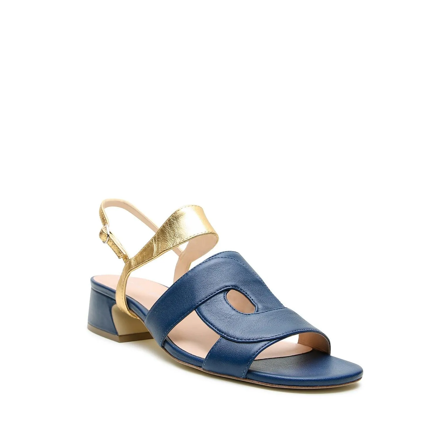Evening Sky Loop Sandal   Gold Elsie Strap