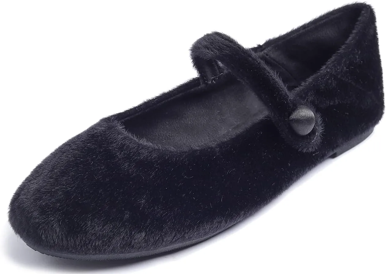 FEVERSOLE Women's Macaroon Colorful Memory Foam Cushion Insock Patent Ballet Flat
