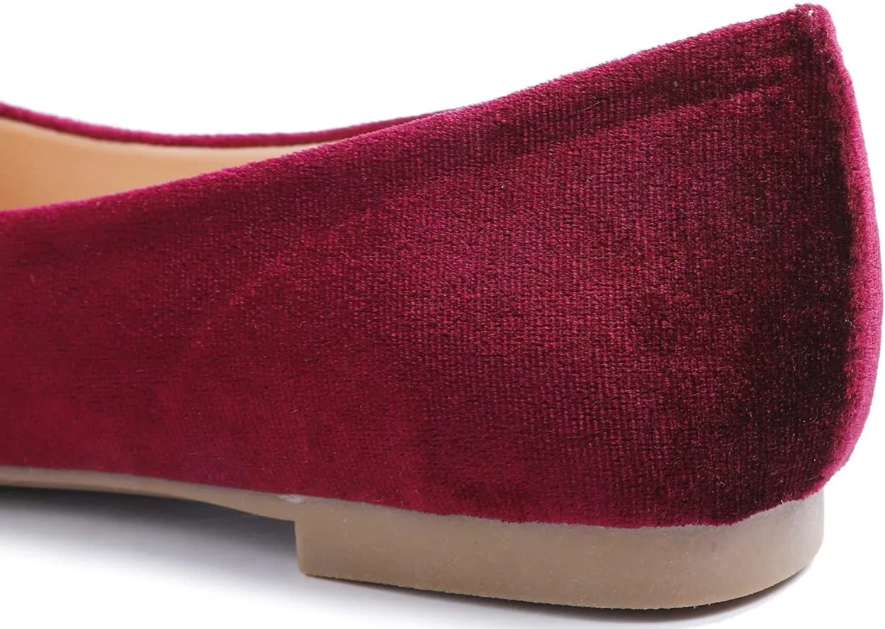 Feversole Women's Round Toe Cute Bow Trim Ballet Flats