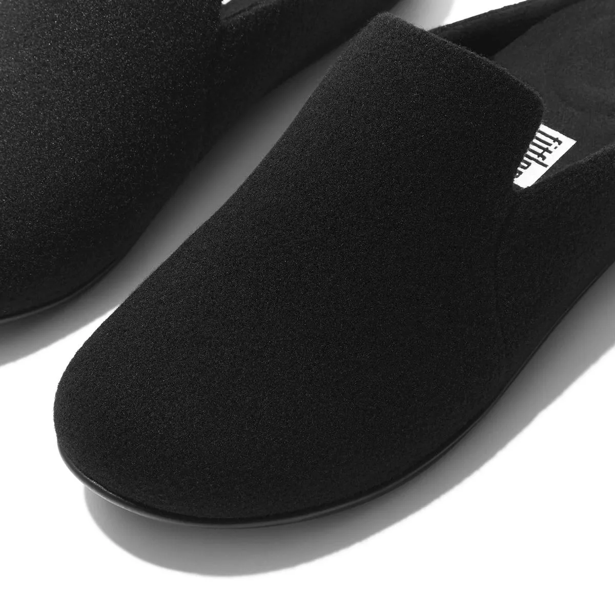 Fit Flop Chrissie II Haus Felt Slippers All Black