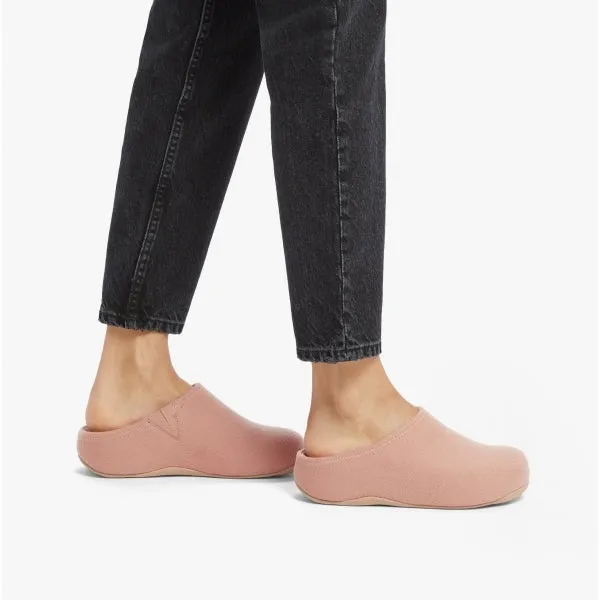 FitFlop SHUV Womens Felt Clog Slippers Beige