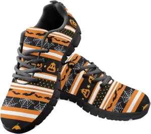 FKELYI Halloween Print Women Shoes Athletic Trainers Sneakers Sports Running Shoes Lace-up Walking Flats