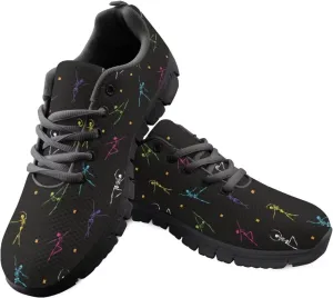 FKELYI Halloween Print Women Shoes Athletic Trainers Sneakers Sports Running Shoes Lace-up Walking Flats