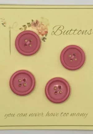 Flat Rose Pink Buttons