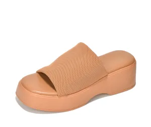 Free worldwide shipping Fabric KK Slipper Wedges Exclusive offerings Platform Fitted Chunky Cloud KINGS Mule PAIR Wedge OF Lightweight Sandals Shoes Heels  Memory Sandals Foam Women Slides