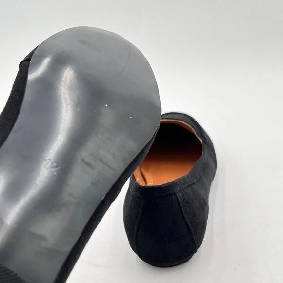 FSJ Black Women Comfy Closed Round Toe Moccasins Slip on Flat Slipper Soft Sole