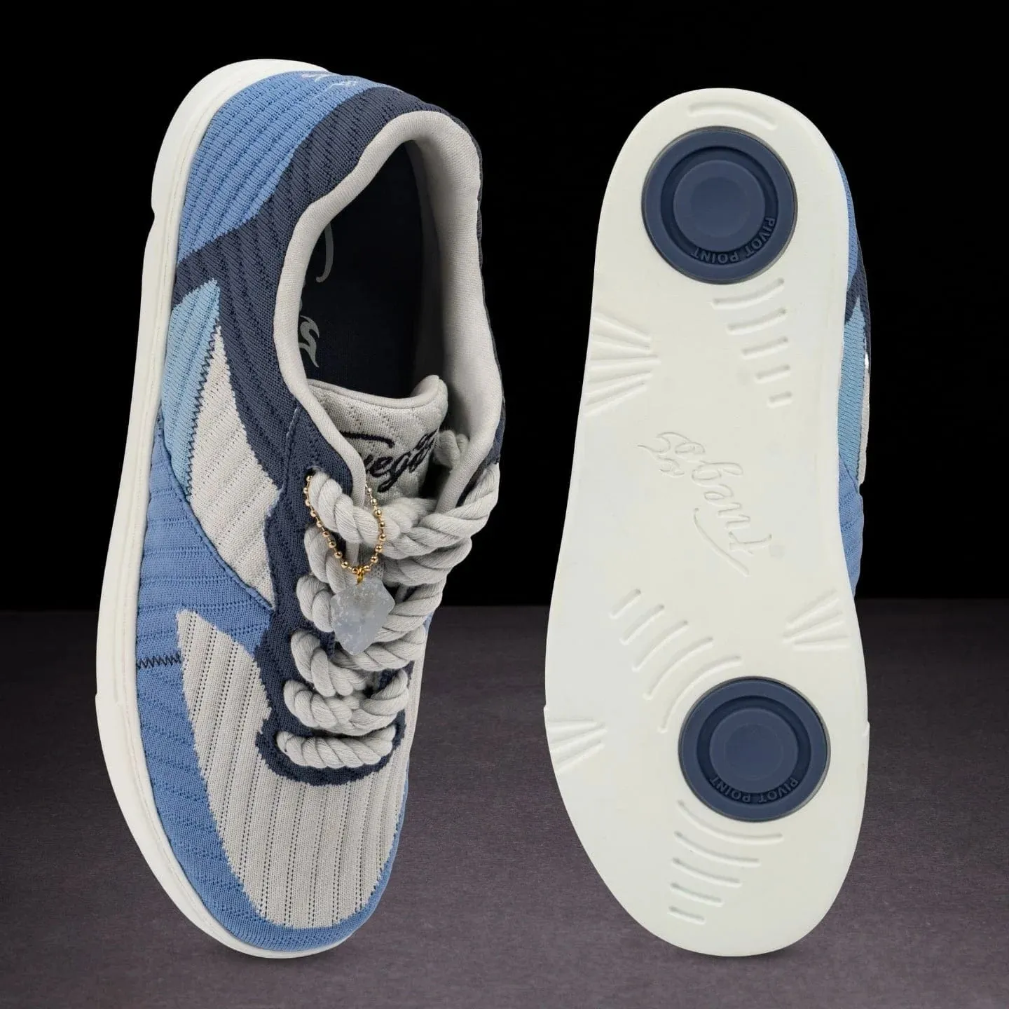 Fuego Sneakers Blue Jade Low-top Performance Low-Tops for Dancers
