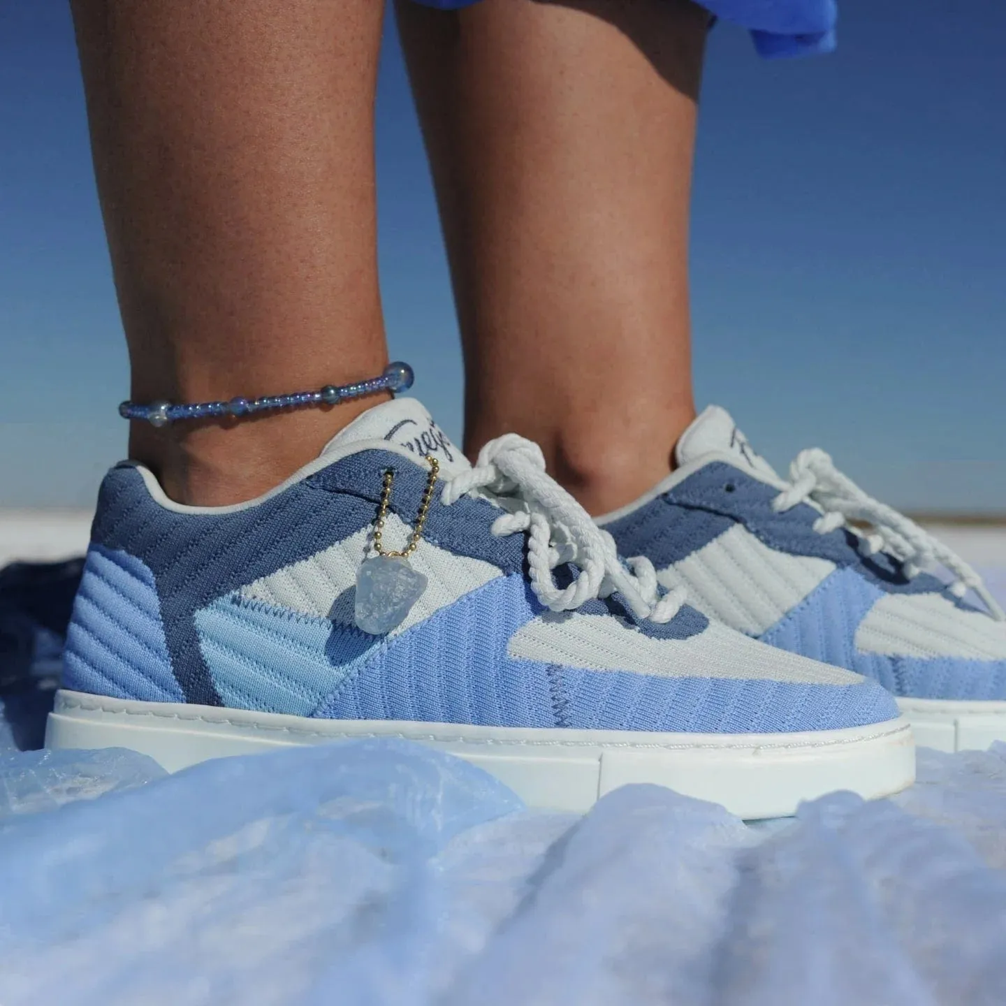 Fuego Sneakers Blue Jade Low-top Performance Low-Tops for Dancers