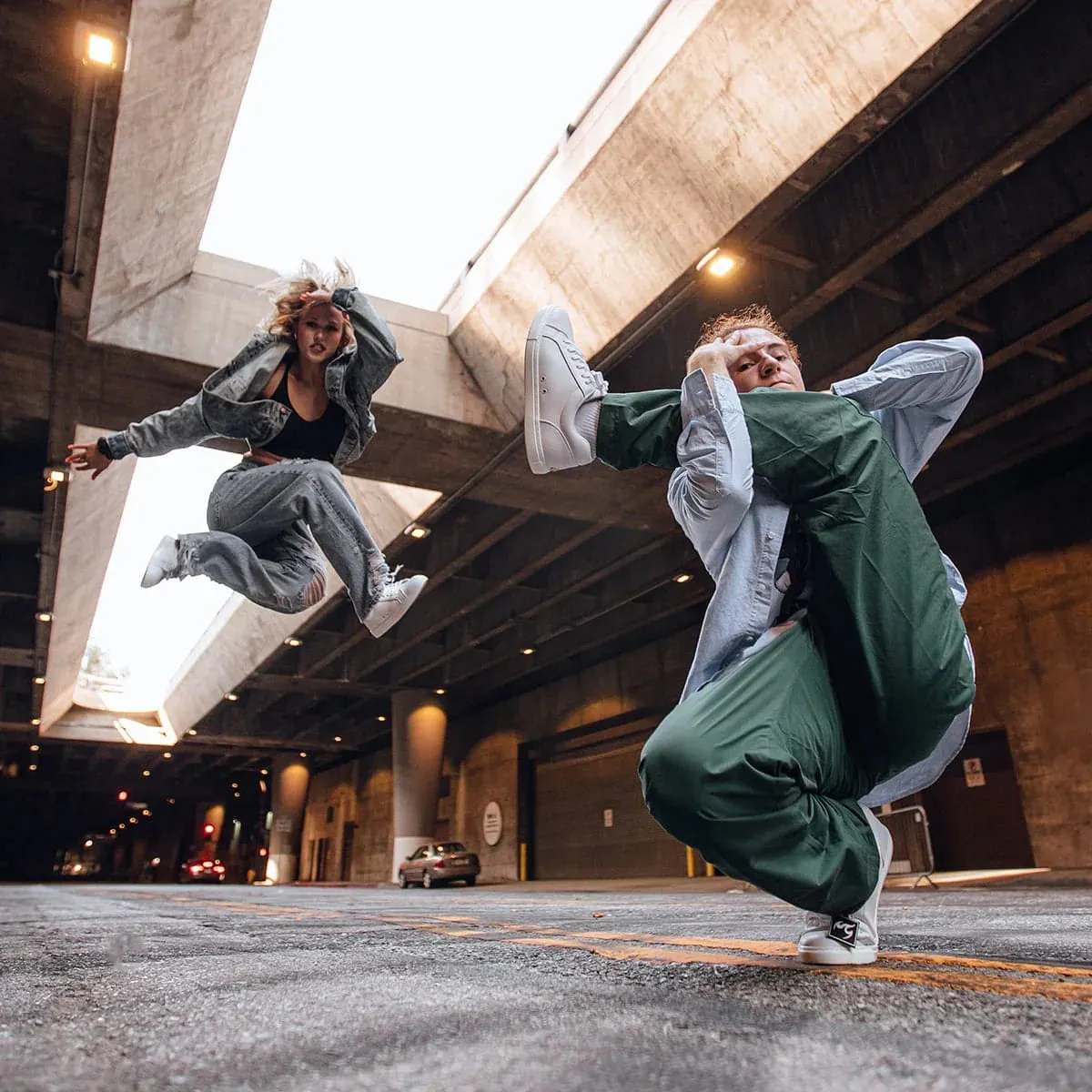 Fuego Sneakers White Performance Low-Tops for Dancers