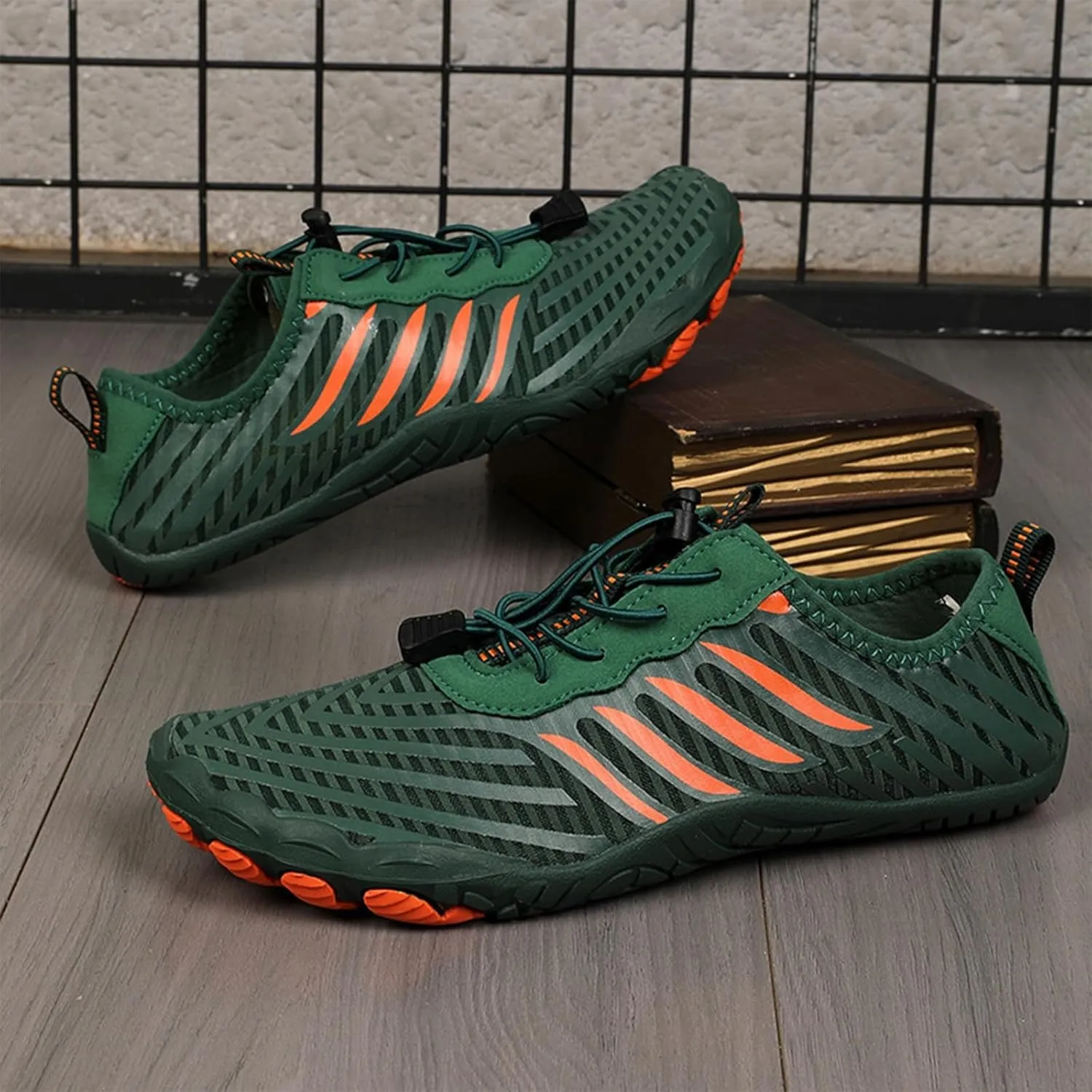 Grounded Footwear for Men Women Summer Lightweight Slip On Quick Dry Barefoot Shoes Sneakers Comfortable Breathable Wide Toe Box Water Shoes Outdoor Hiking Footwear