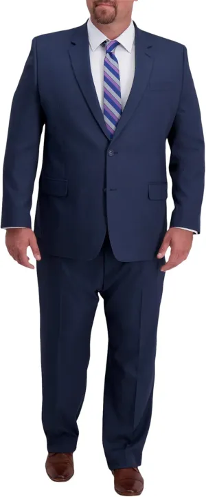 Haggar Men's Big and Tall Classic Fit Travel Performance Suit Seperates - Pant and Jacket