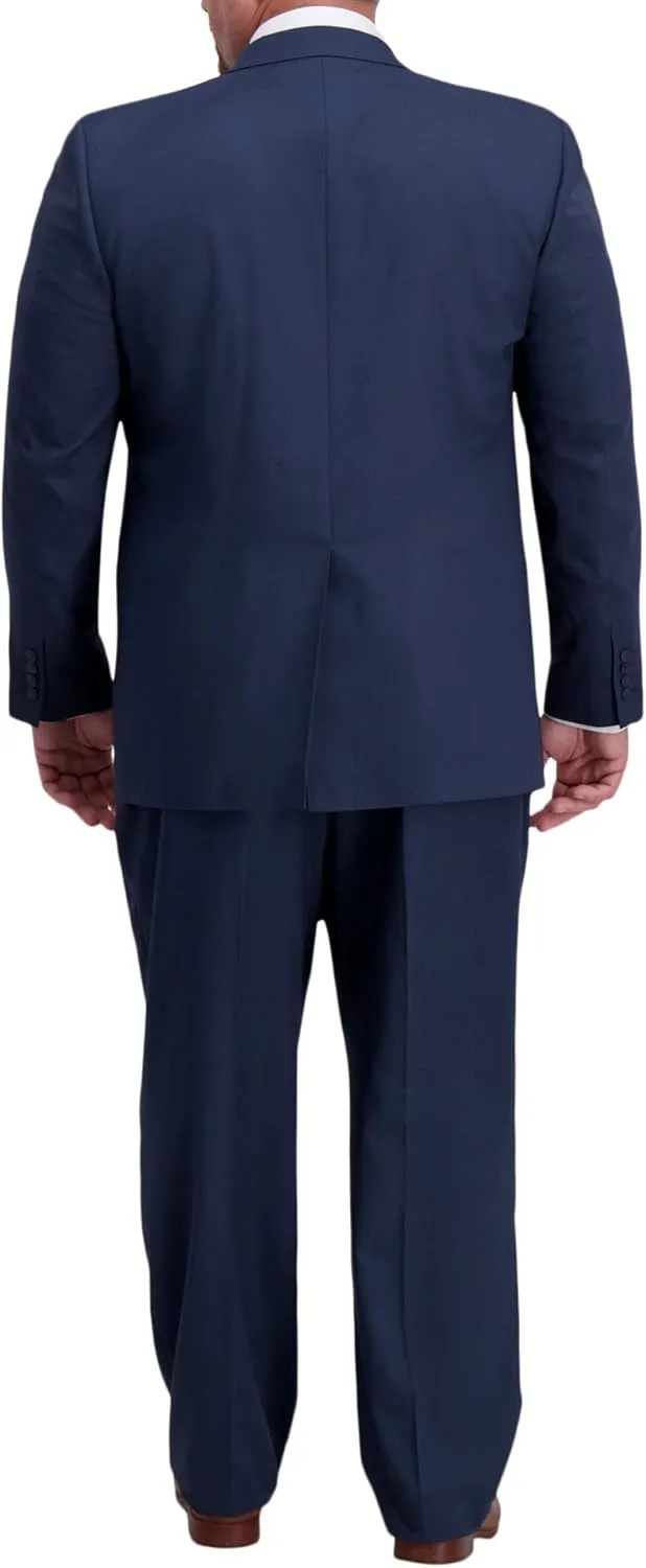 Haggar Men's Big and Tall Classic Fit Travel Performance Suit Seperates - Pant and Jacket
