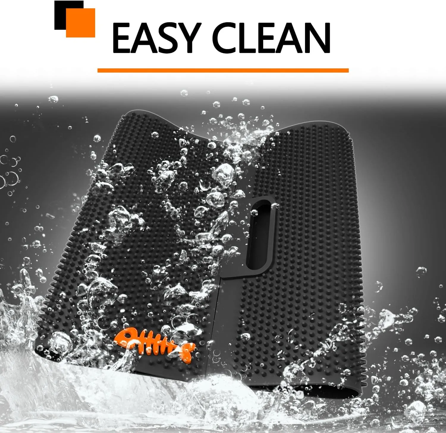 Heavy Duty Fish Fillet Bait Cutting Board - NonSlip Mat for Filleting, Cleaning & Cutting - Rollable & Large Size (14*28", Black)