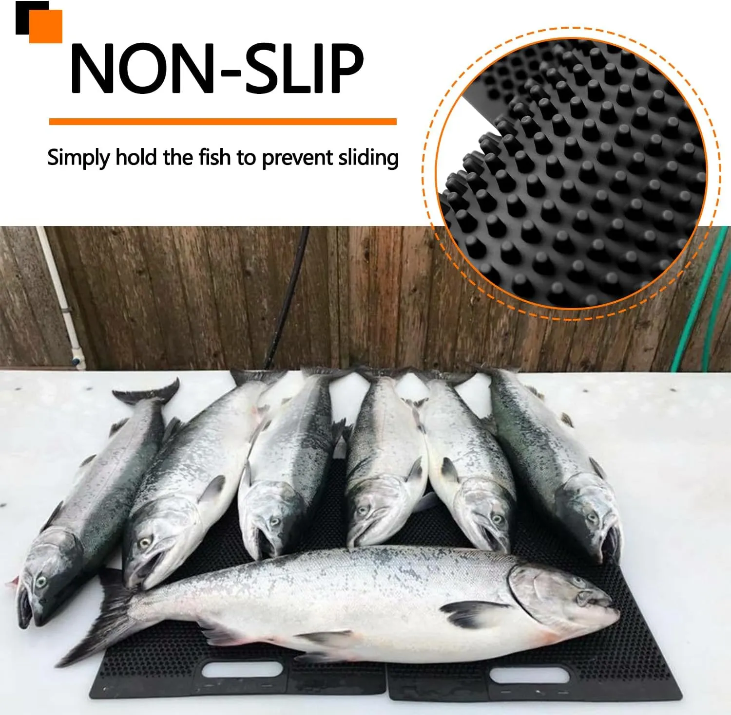 Heavy Duty Fish Fillet Bait Cutting Board - NonSlip Mat for Filleting, Cleaning & Cutting - Rollable & Large Size (14*28", Black)