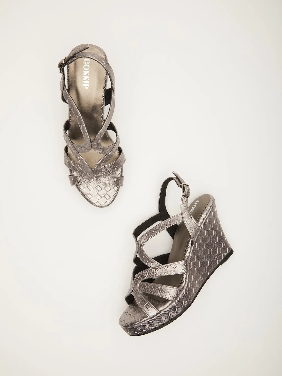 HERITAGE CROCO ELEVATED SANDAL