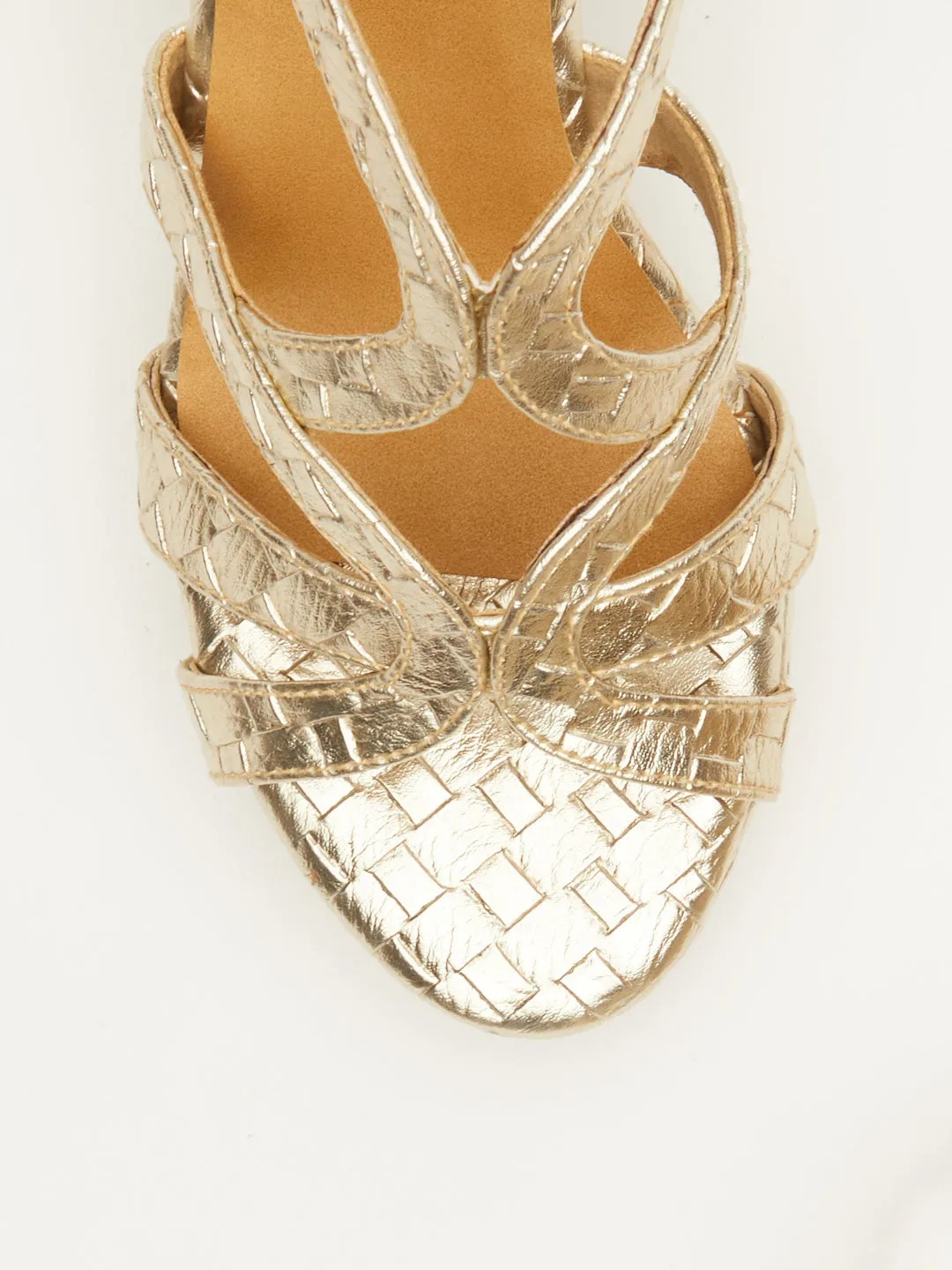 HERITAGE CROCO ELEVATED SANDAL