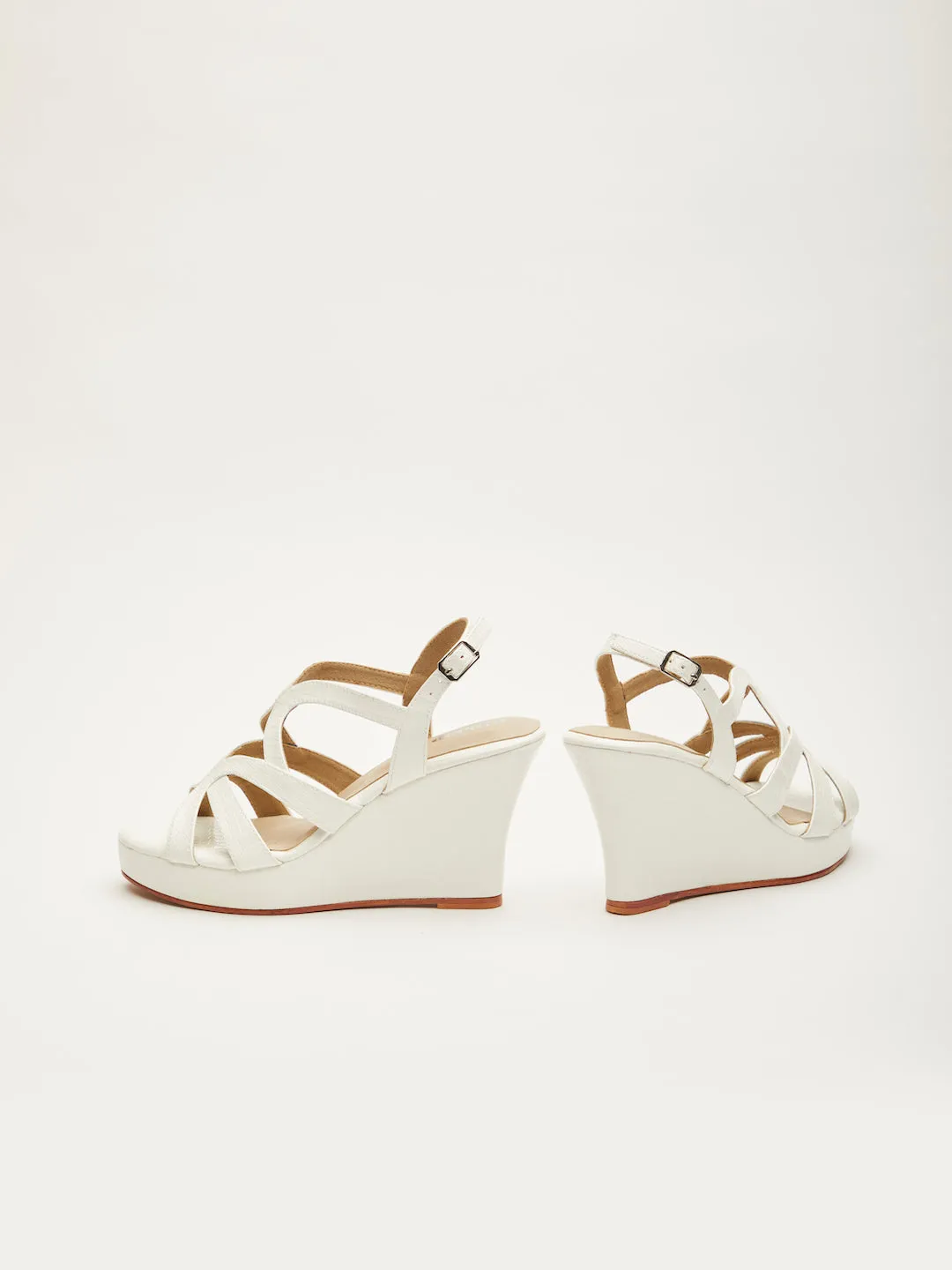 HERITAGE CROCO ELEVATED SANDAL