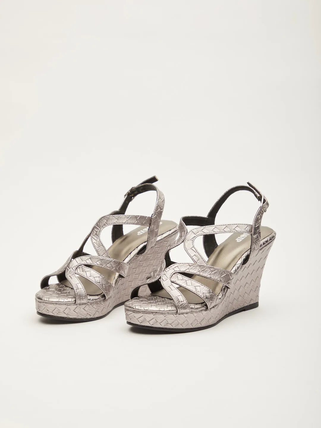 HERITAGE CROCO ELEVATED SANDAL