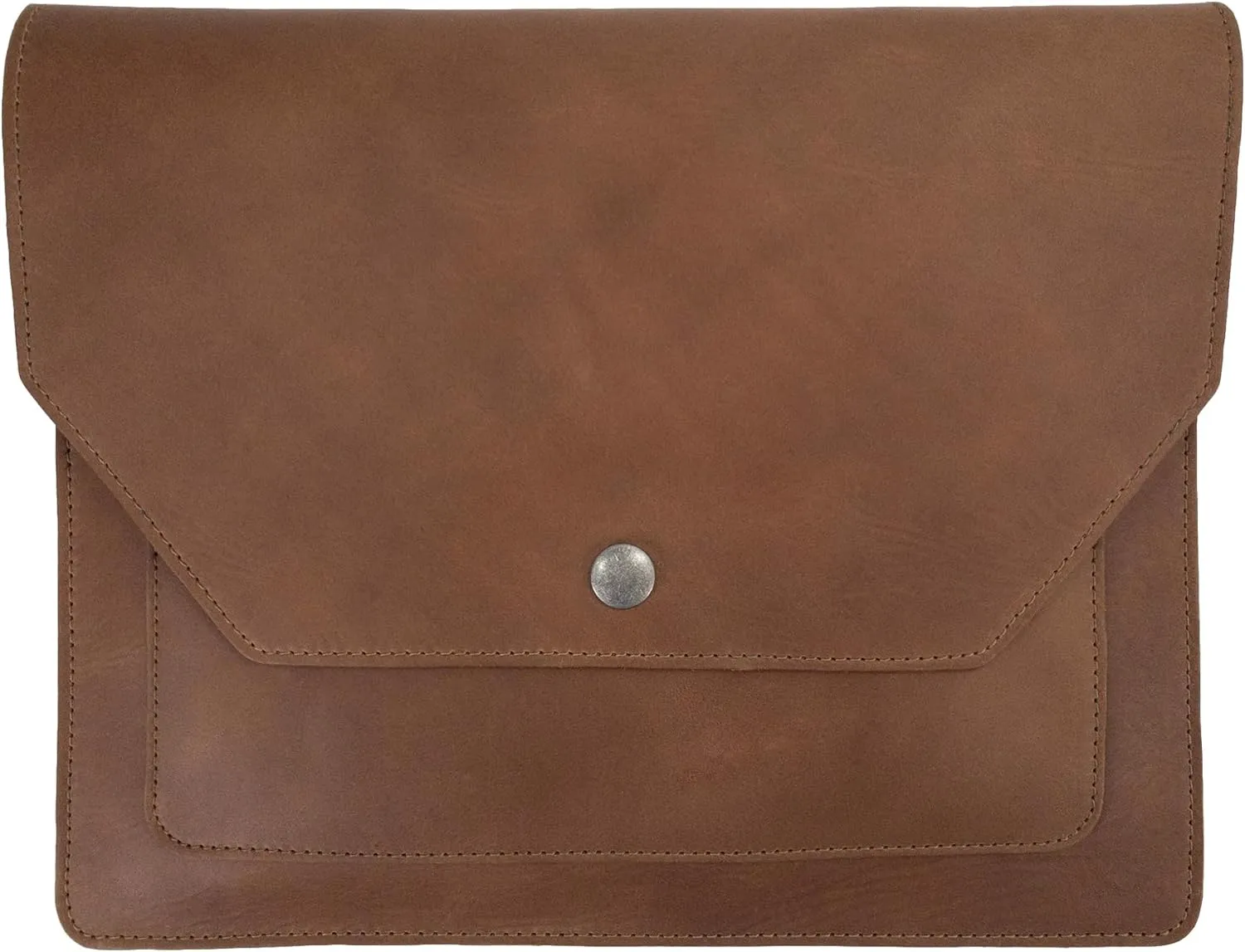 Hide & Drink, Slim Portfolio, Narrow Document Holder, Flat Messenger Case, Office Accessory, Full Grain Leather, Handmade