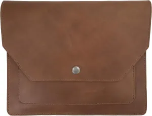 Hide & Drink, Slim Portfolio, Narrow Document Holder, Flat Messenger Case, Office Accessory, Full Grain Leather, Handmade
