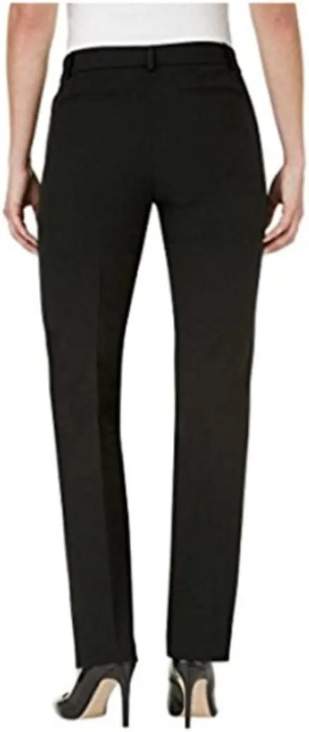 Hilary Radley Women Flat Front Slim Leg Dress Stretch Pants 1244082