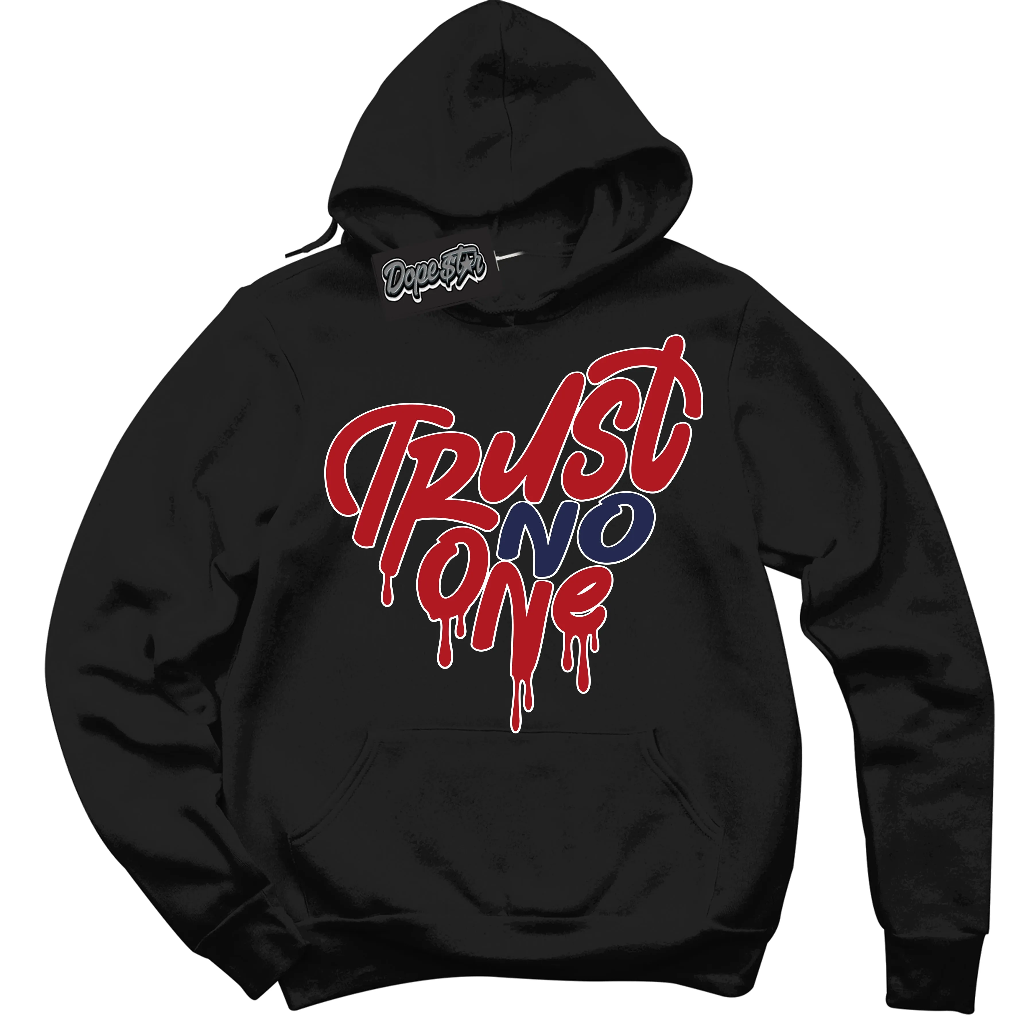 Howard University 1s Sneaker Hoodie Trust No One Heart Graphic
