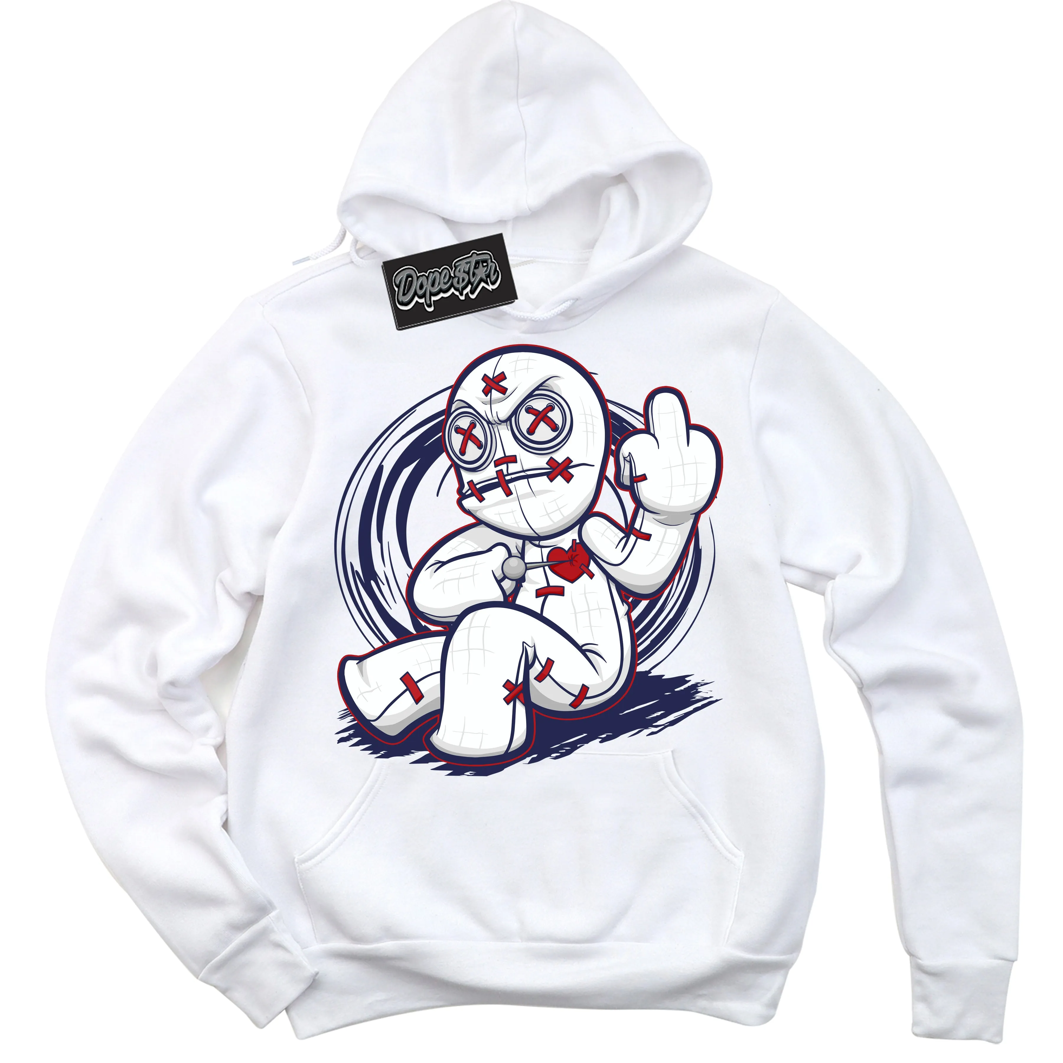 Howard University 1s Sneaker Hoodie Voodoo Doll Graphic