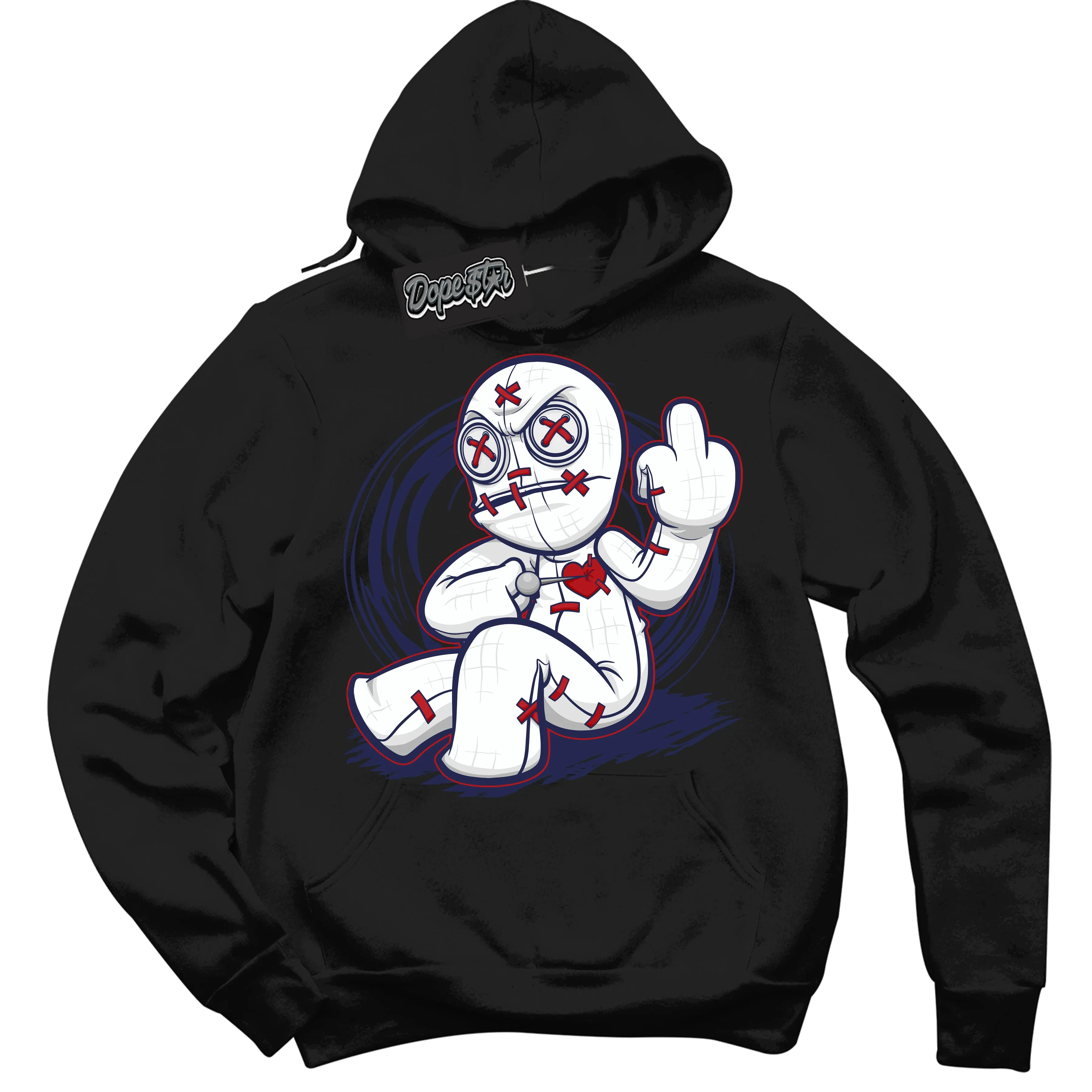 Howard University 1s Sneaker Hoodie Voodoo Doll Graphic