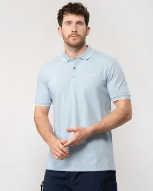 HUGO Dinoso222 Mens Stretch Cotton Slim-Fit Polo with Printed Logo