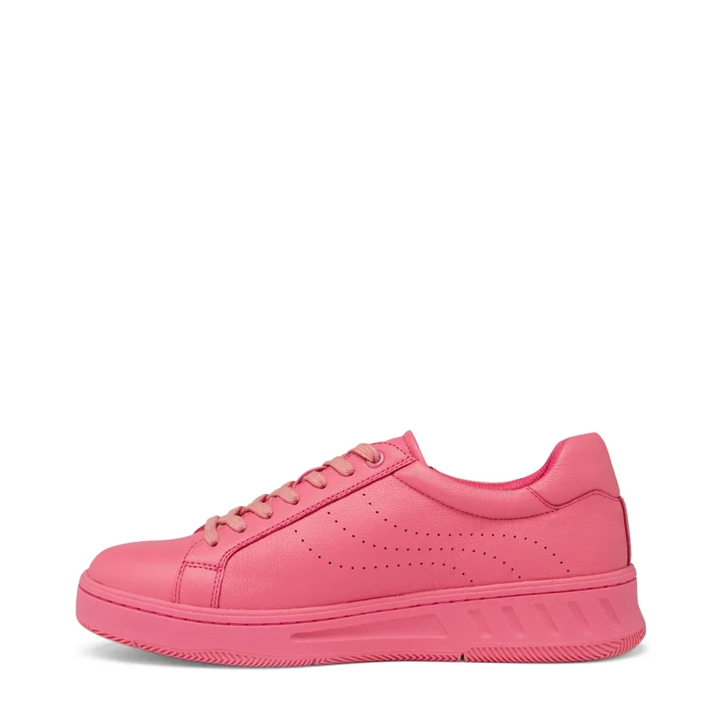 Hush Puppies Spin Leather Sneaker Hot Pink
