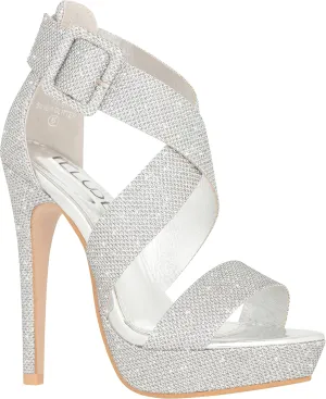 ILLUDE Women's High Heels Open Toe Ankle Strap Stilettos Platform Sexy Party Heeled Sandals – Cake