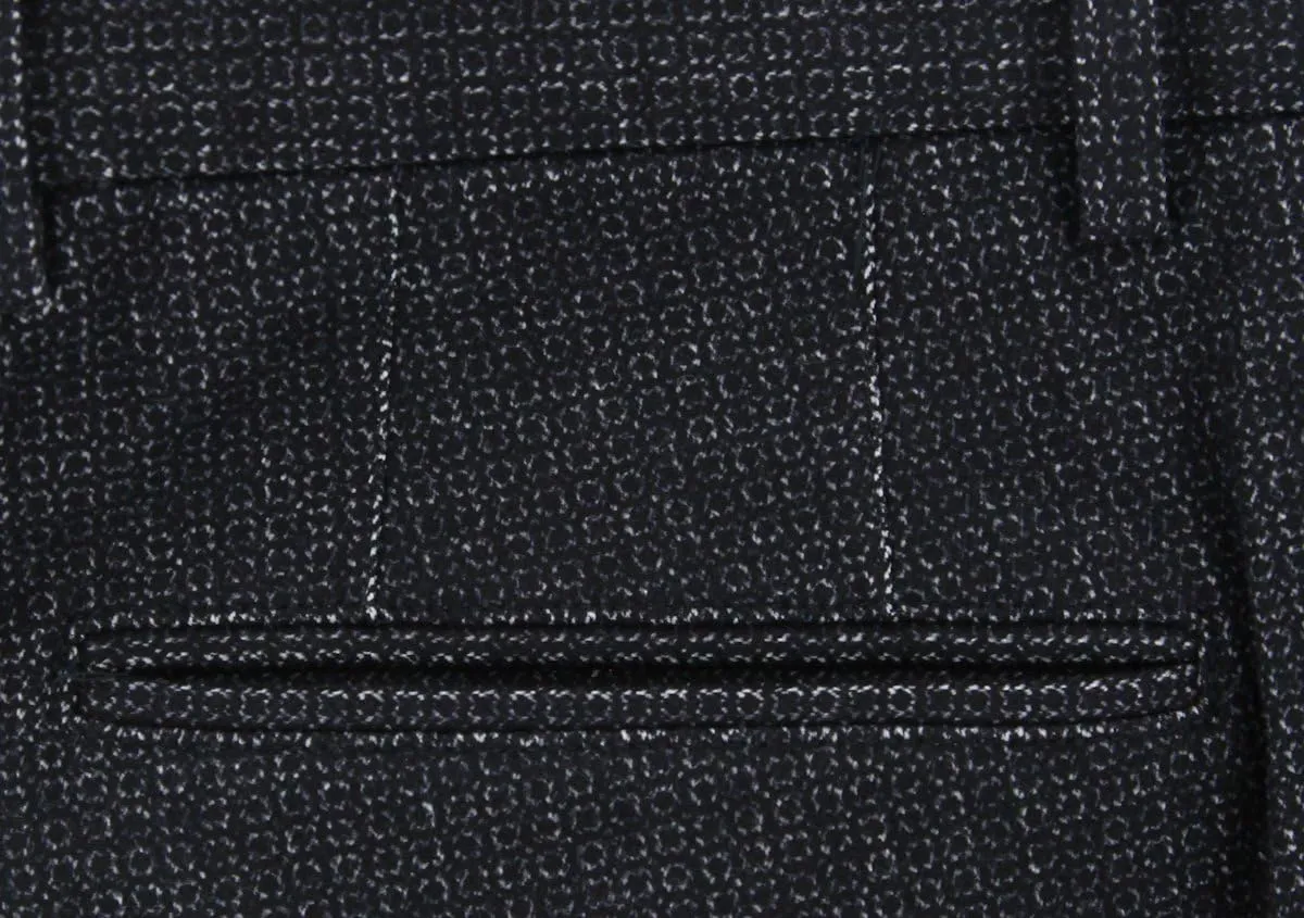 Incotex Charcoal Gray Fancy Pants - Slim