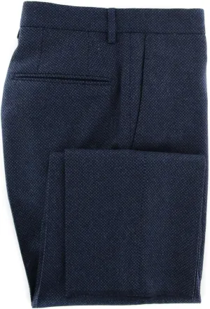Incotex Dark Blue Bird's Eye Pants - Slim