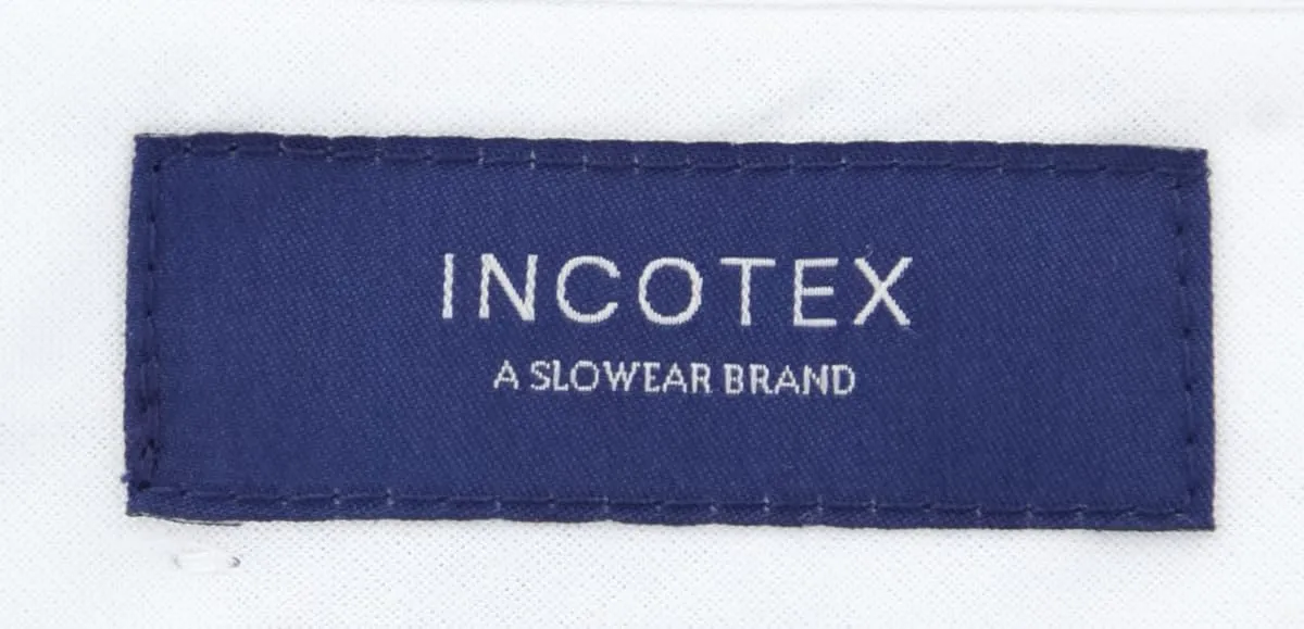 Incotex Dark Blue Check Pants - Slim