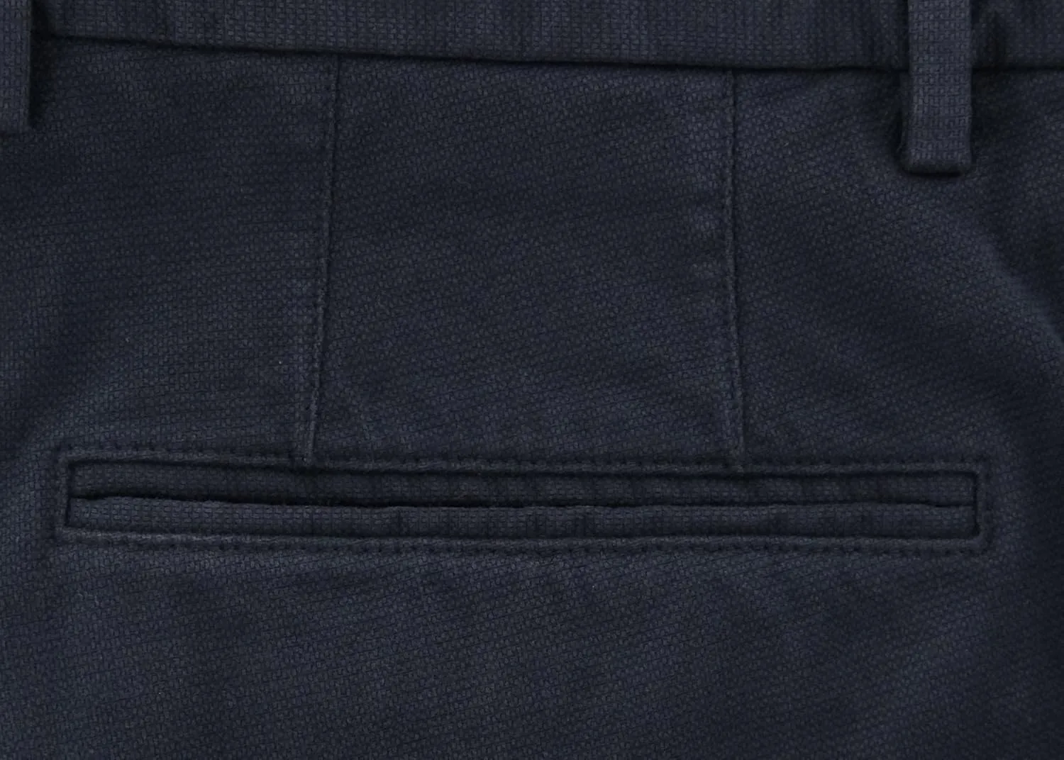 Incotex Dark Blue Solid Pants - Slim