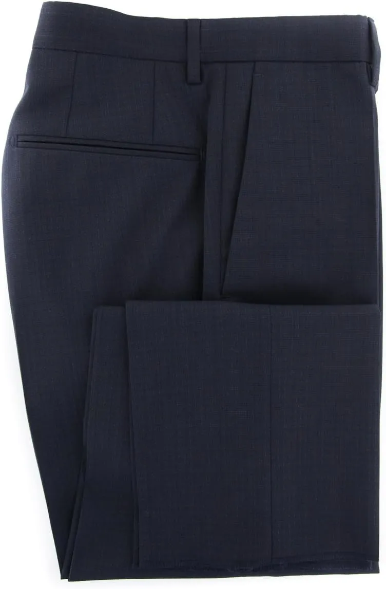 Incotex Dark Blue Solid Pants - Slim