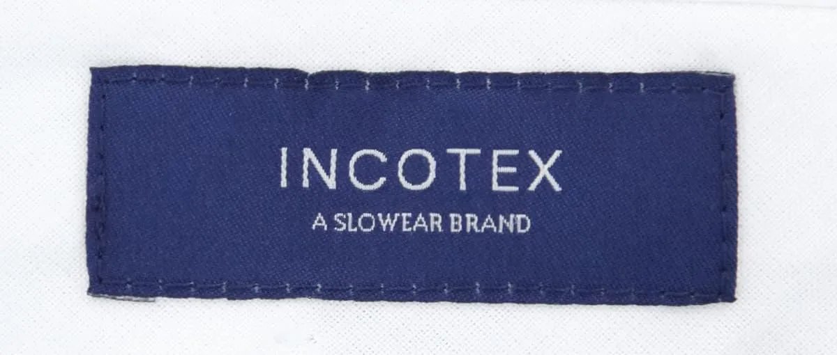 Incotex Dark Blue Solid Pants - Slim