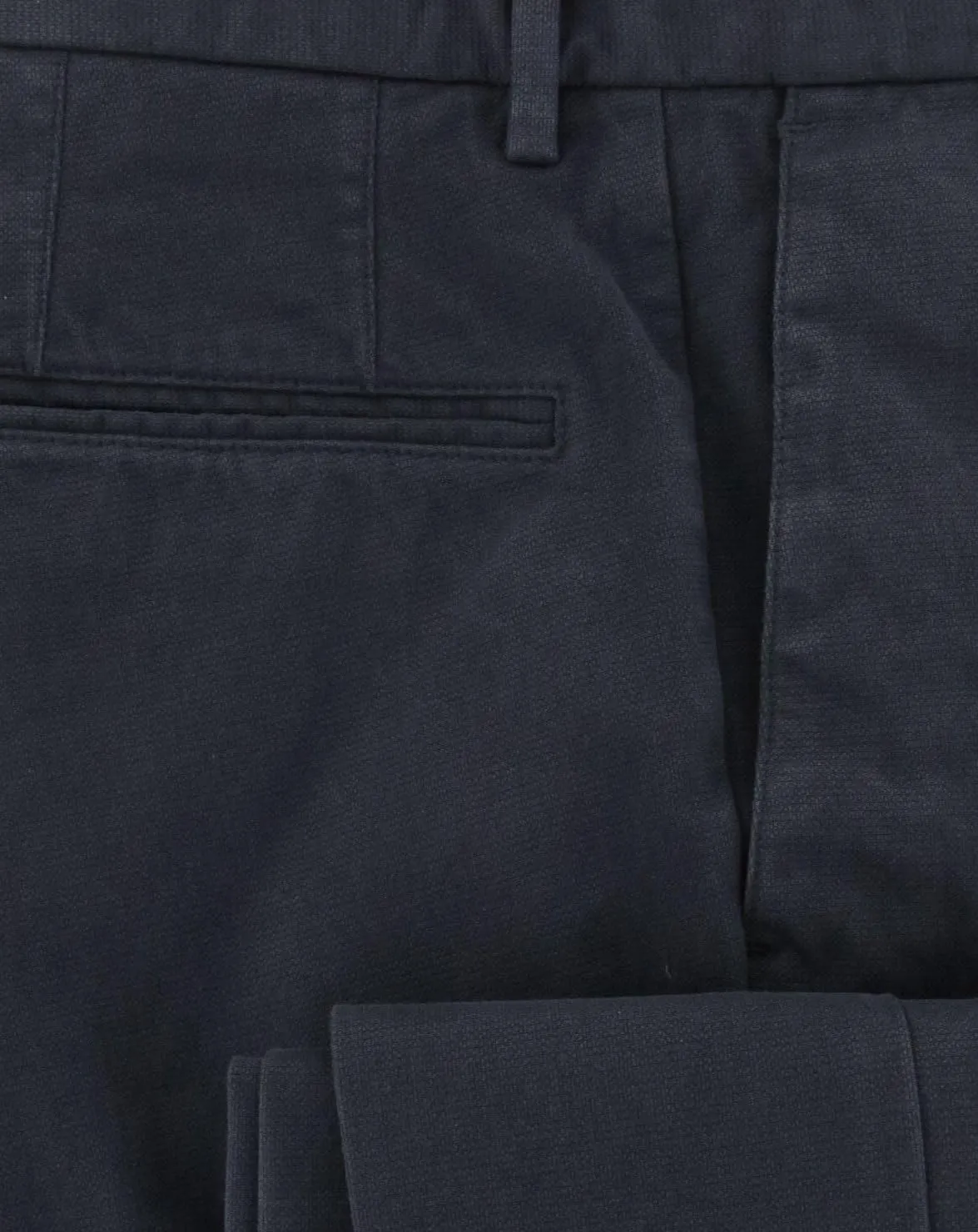 Incotex Dark Blue Solid Pants - Slim