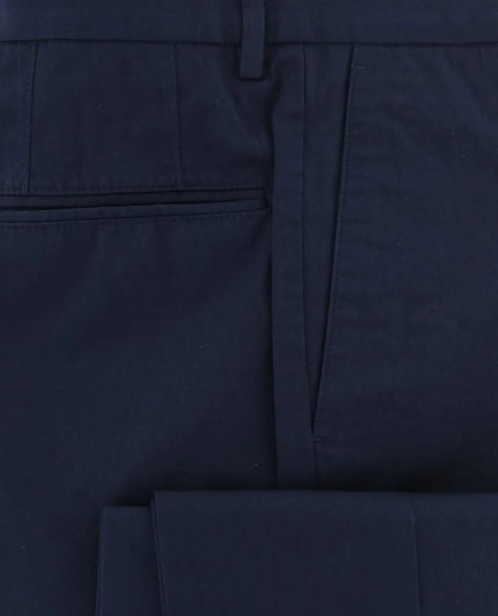 Incotex Dark Blue Solid Pants - Slim