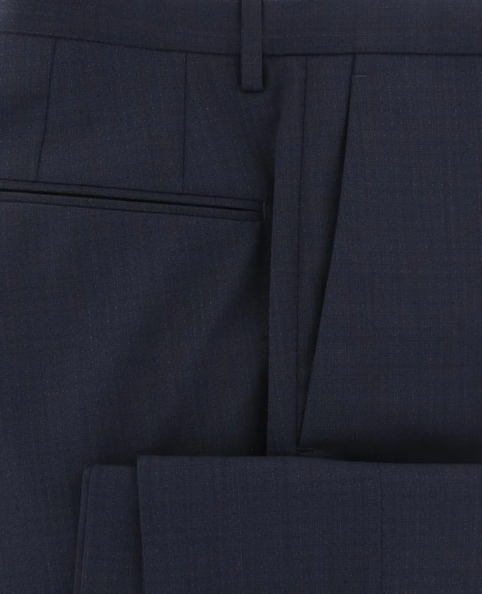 Incotex Dark Blue Solid Pants - Slim