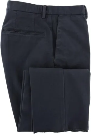 Incotex Dark Blue Solid Pants - Slim