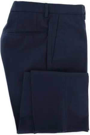 Incotex Dark Blue Solid Pants - Slim