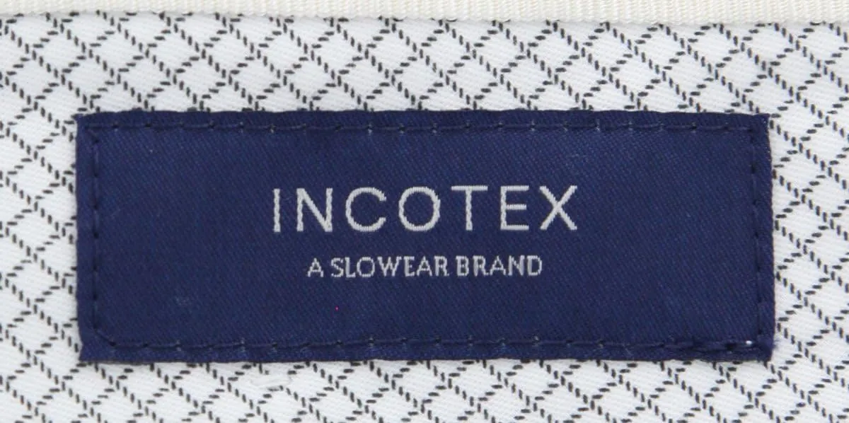 Incotex Dark Gray Micro-Houndstooth Pants - Slim