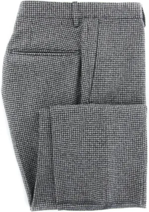 Incotex Dark Gray Micro-Houndstooth Pants - Slim