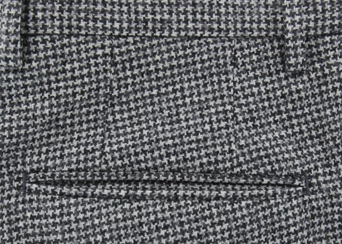 Incotex Dark Gray Micro-Houndstooth Pants - Slim