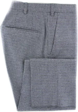 Incotex Light Gray Check Wool Blend Pants - Slim