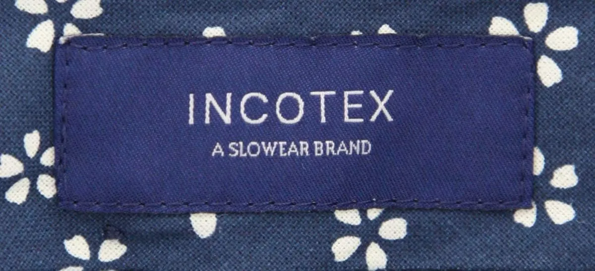 Incotex Midnight Navy Blue Solid Wool Pants - Slim