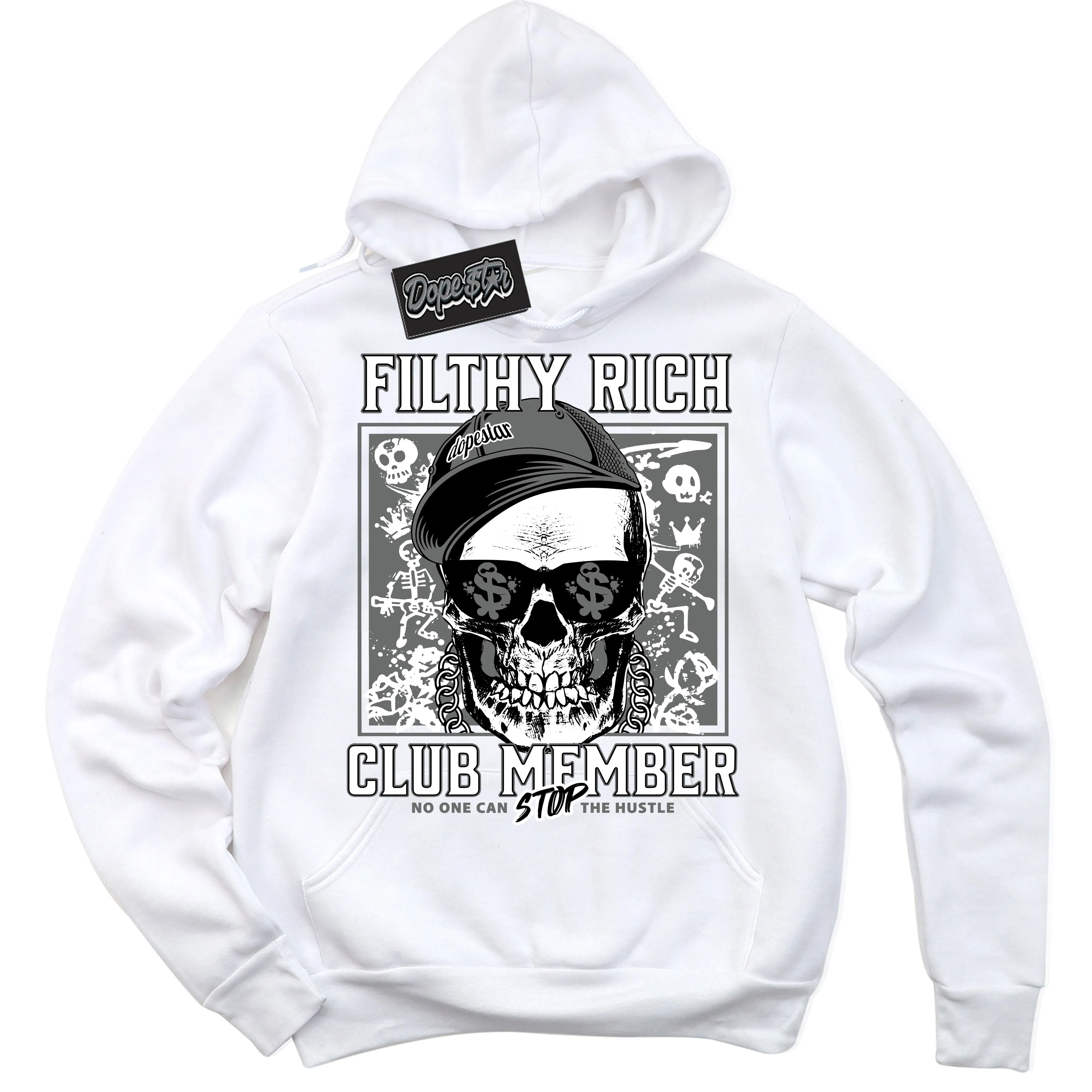 Iron Grey 1s Sneaker Hoodie Filthy Rich Graphic