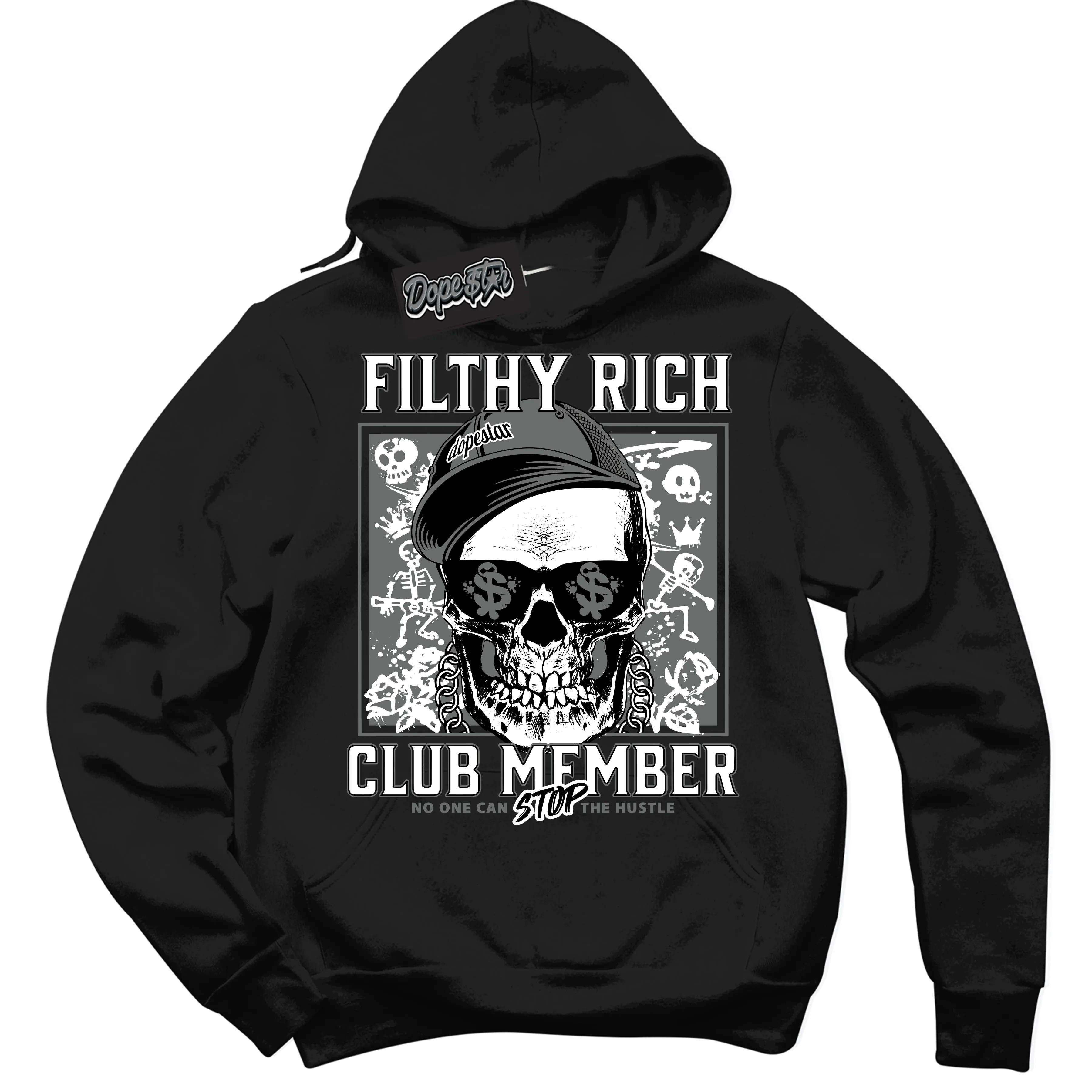 Iron Grey 1s Sneaker Hoodie Filthy Rich Graphic